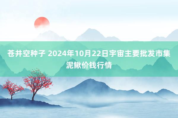 苍井空种子 2024年10月22日宇宙主要批发市集泥鳅价钱行情